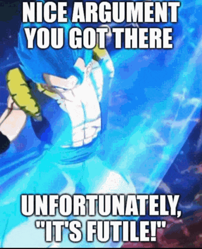 Its Futile Gogeta Meme