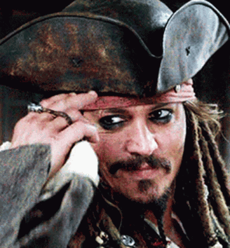 Jack Sparrow Hat Tip GIF