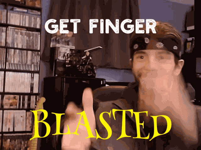 Jake Randall Finger Gun Blast GIF