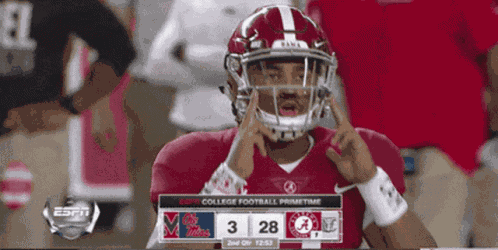 Jalen Hurts Alabama Crimson Tide Football GIF