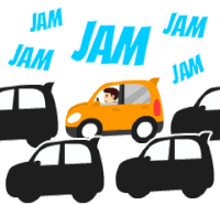Jam Traffic Sticker