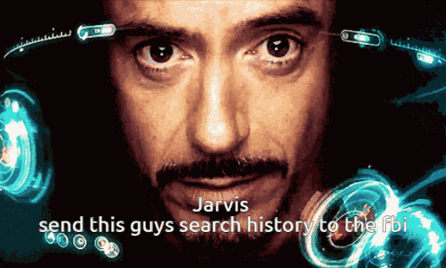 Jarvis Send This Guys Search History To The Fbi GIF