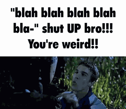 Jason Shut Up GIF