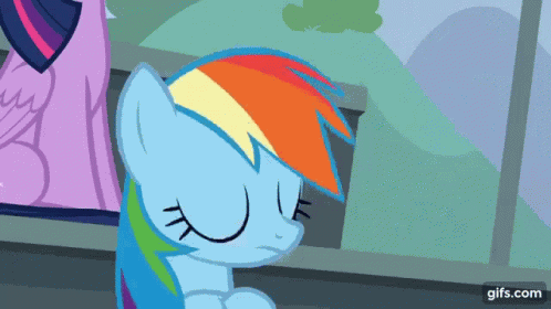 Jaw Drop Rainbow Dash GIF