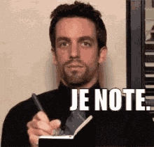 Je Note The Office GIF