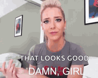Jenna Marbles Damn Girl GIF
