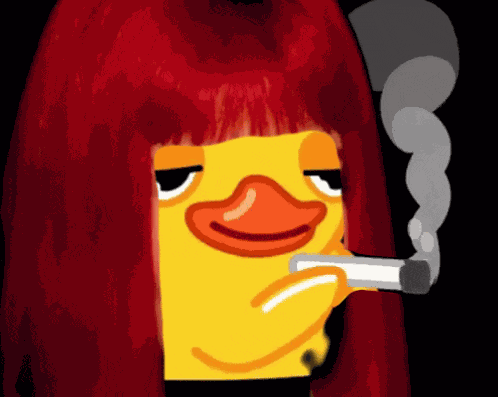 Jennie Duck Smoking GIF