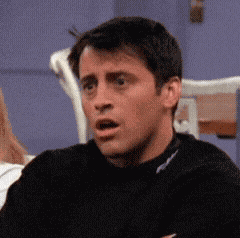 Joey Shocked GIF