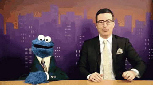 John And The Cookie Monster - Last Week Tonight GIF