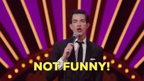 John Mulaney Not Funny GIF