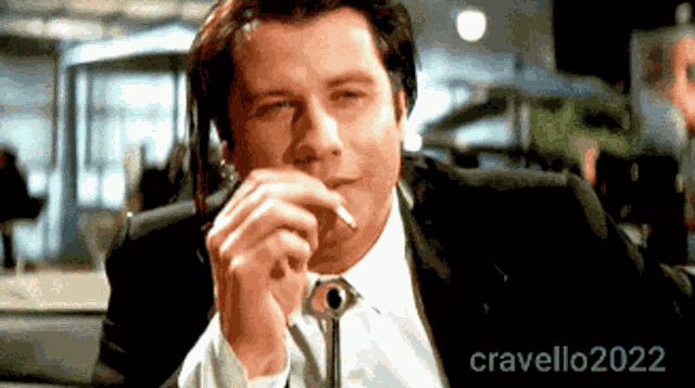 John Travolta Smoking A Joint Gif GIF