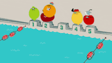Jolly Olly Orange Choo Choo Cherry GIF