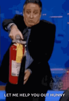 Jon Stewart Extinguish GIF
