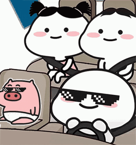 Journey And Buby And Tory And Quby To With Car Music Drivers GIF