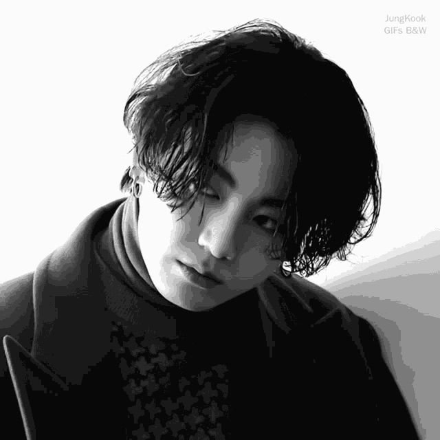 Jungkook Black And White Jeon Jungkook GIF