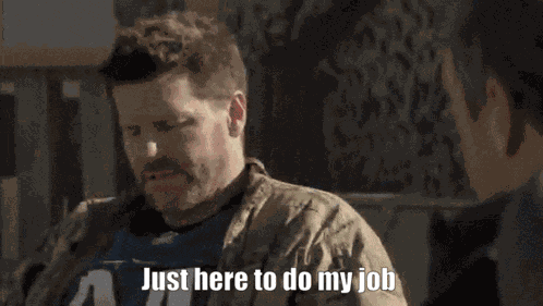 Just Here To Do My Job Seal Team GIF
