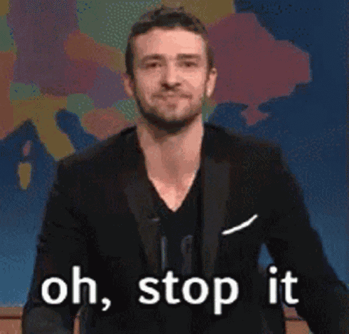 Justin Timberlake Oh Stop It GIF