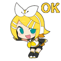 Kagamine Rin Ok Sticker