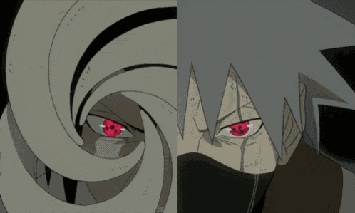 Kakashi E Obito Mangekyo Sharingan GIF