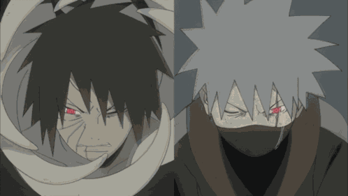 Kakashi Hatake Obito Uchiha GIF