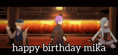 Kamishiro Rui Happy Birthday Mika GIF