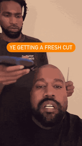 Kanye Haircut GIF