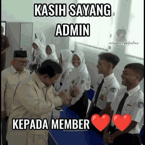 Kasih Sayang Admin Ke Member Prabowo GIF
