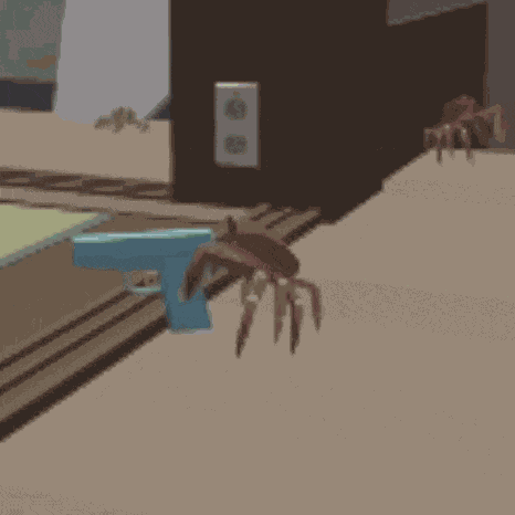 Katamari Crab Gun GIF