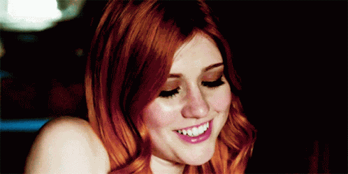 Katherine Mc Namara Smirking GIF