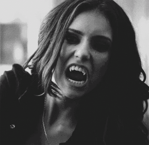 Katherine Pierce Fangs GIF
