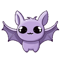 Kawaii Bat Sticker