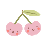 Kawaii Cherries Sticker
