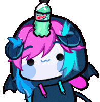 Kawaii Emotewolf Sticker