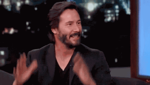 Keanu Reeves Cant Wait For This GIF