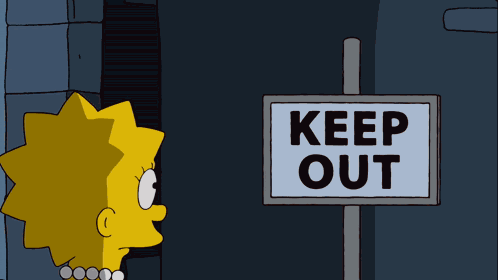 Keep Out Or Enter GIF