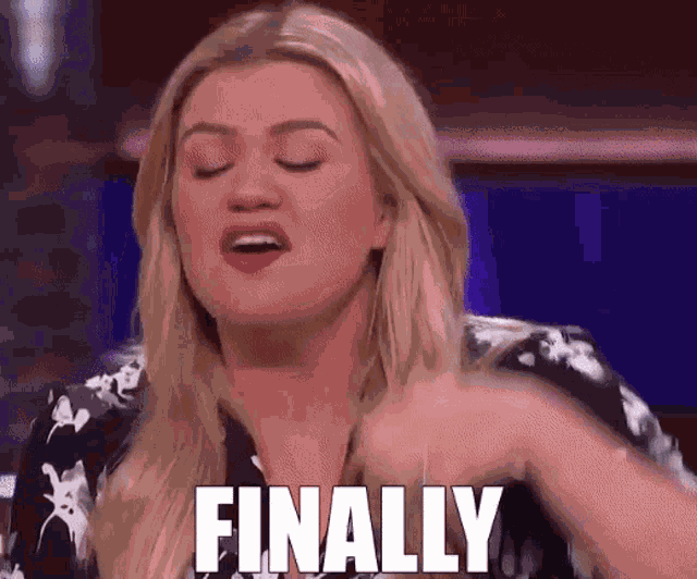 Kellyclarkson Finally GIF