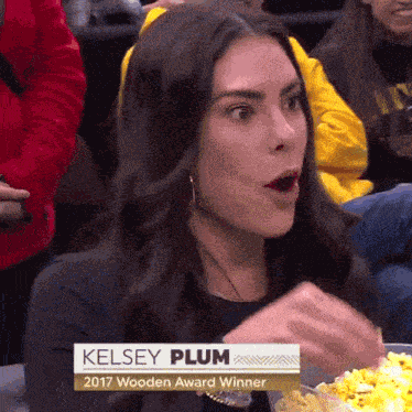 Kelsey Plum Eating Popcorn Kelsey Plum Popcorn GIF