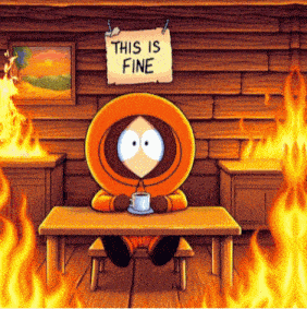 Kenny This Is Fine South Park GIF