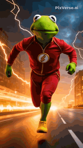 Kermit The Flash Kermit GIF