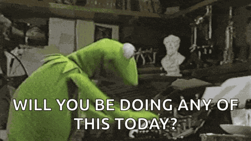 Kermit The Frog Typing GIF