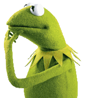 Kermit Think Sticker