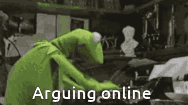 Kermit Typing GIF