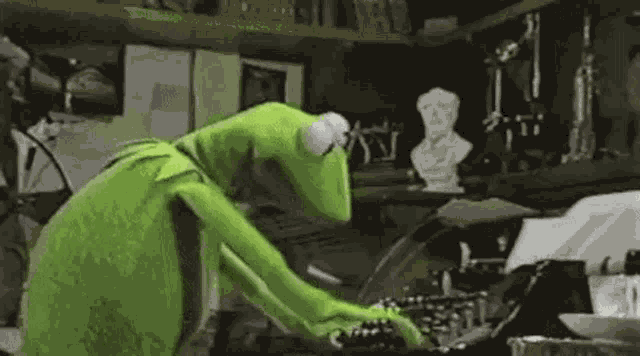 Kermit Typing GIF