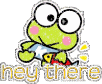 Keroppi Glitter Sticker