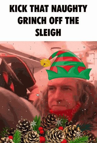 Kick That Naughty Grinch Christmas GIF