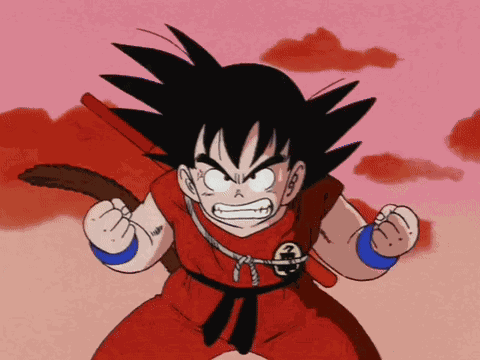 Kid Goku Angry GIF