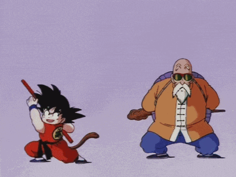 Kid Goku Roshi GIF