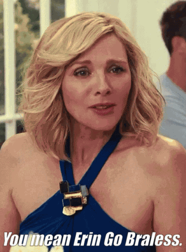 Kim Cattrall Go Braless GIF