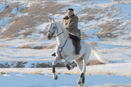 Kim Jong Un Horse GIF