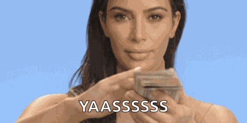 Kim Kardashian Money GIF